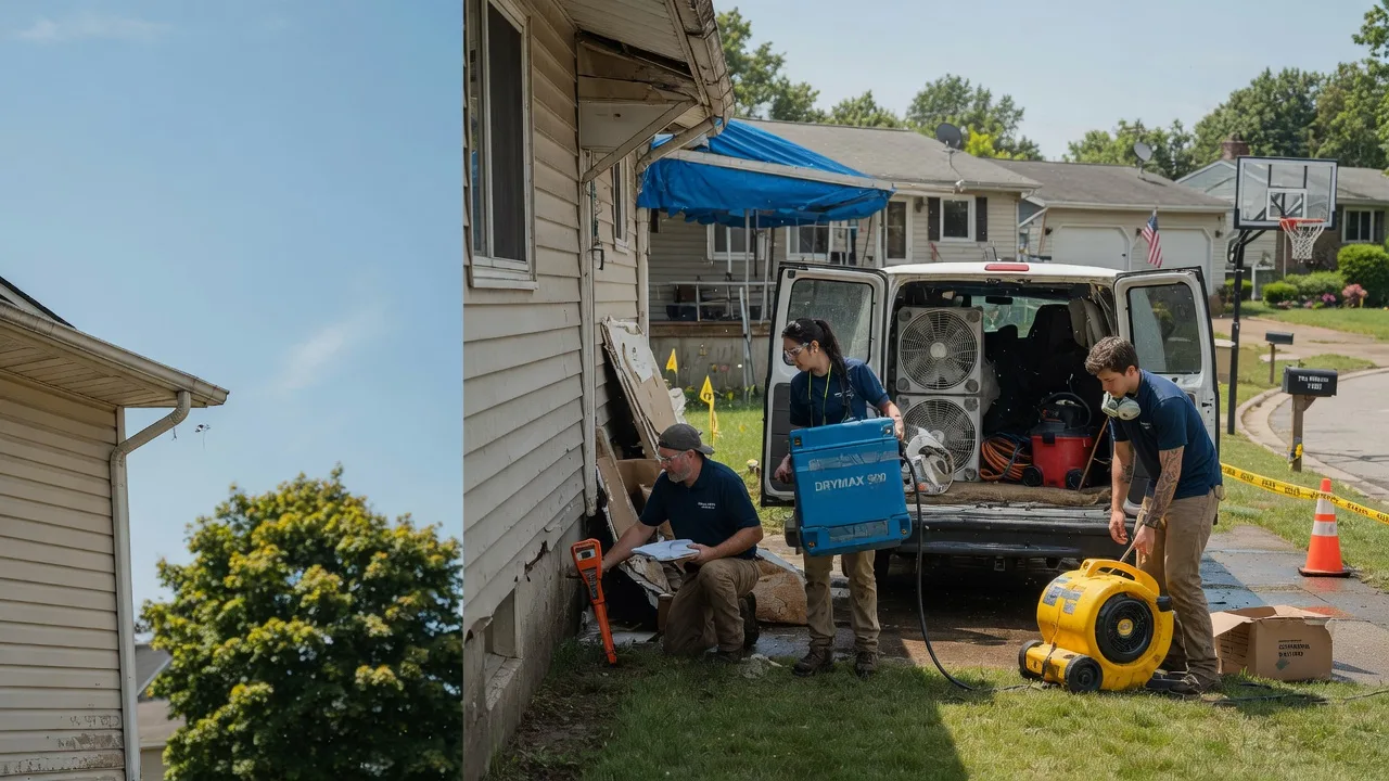 Ceiling Leak Cleanup in Jacksontown, OH near me